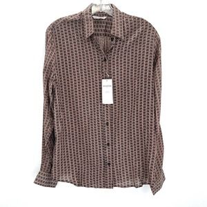 Aviator women retro button front women’s shirt
